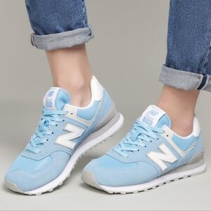 New Balance 574 sneakers light blue size 7